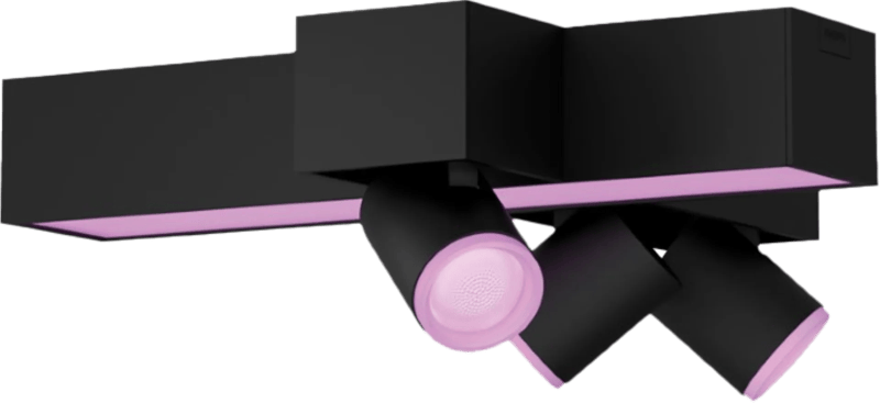 Philips Hue Centris Opbouwspot White and Color - Zwart - Kruisvorm - 3-spots