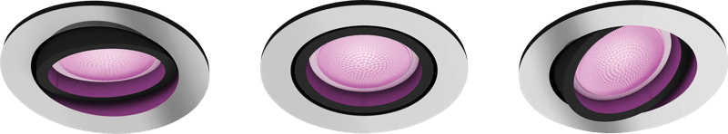 Philips Hue Centura inbouwspot White and Color - rond - Aluminium - 3-pack
