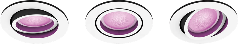 Philips Hue Centura inbouwspot White and Color - rond - Wit - 3-pack