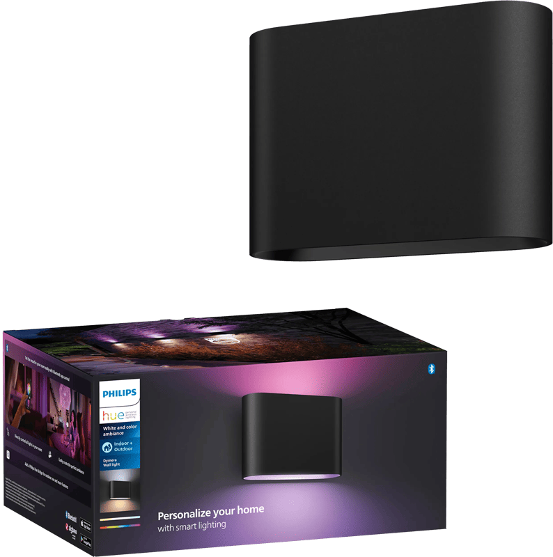 Philips Hue Dymera muurlamp - White and Color - Zwart