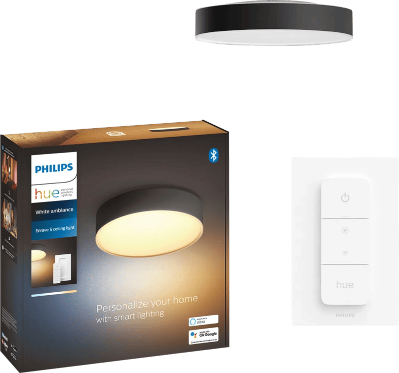 Philips Hue Enrave M plafondlamp White Ambiance Zwart