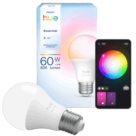 Philips Hue Essential A60 White and Color E27