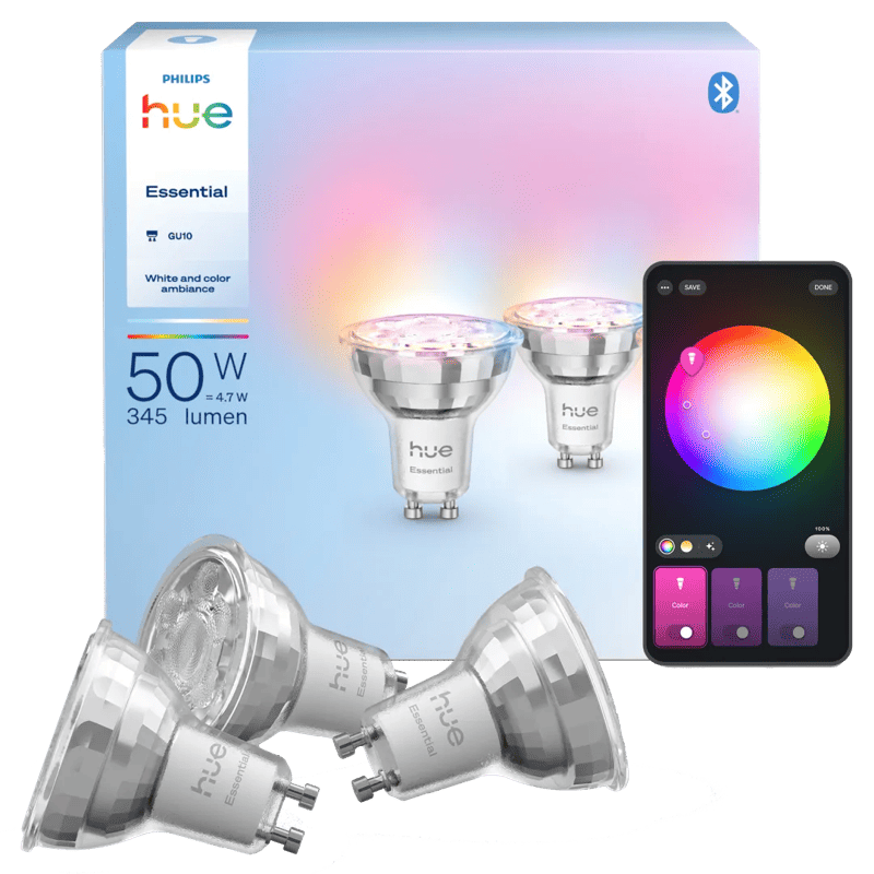 Philips Hue Essential White and Color GU10 3-pack