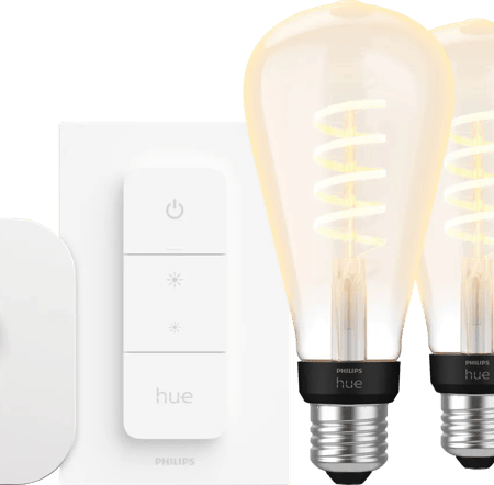 Philips Hue Filament White Ambiance Edison XL 3-Pack Startpakket