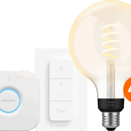 Philips Hue Filament White Ambiance Globe XL 4-Pack Startpakket