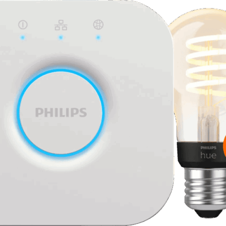 Philips Hue Filament White Ambiance Standaard 4-Pack + Bridge