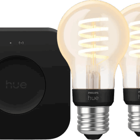 Philips Hue Filament White Ambiance Standaard Duo Pack + Bridge Pro