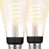 Philips Hue Filamentlamp White Ambiance Edison E27 2-pack