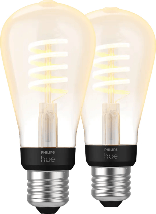 Philips Hue Filamentlamp White Ambiance Edison E27 2-pack