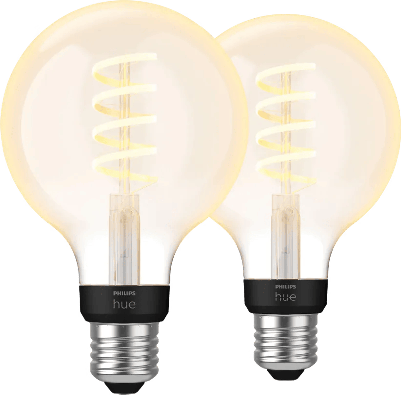 Philips Hue Filamentlamp White Ambiance Globe E27 2-pack