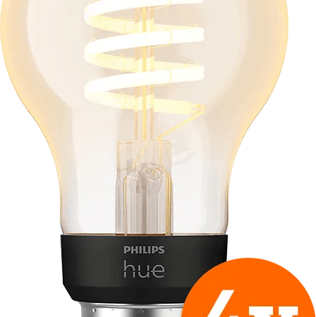 Philips Hue Filamentlamp White Ambiance Standaard E27 4-pack