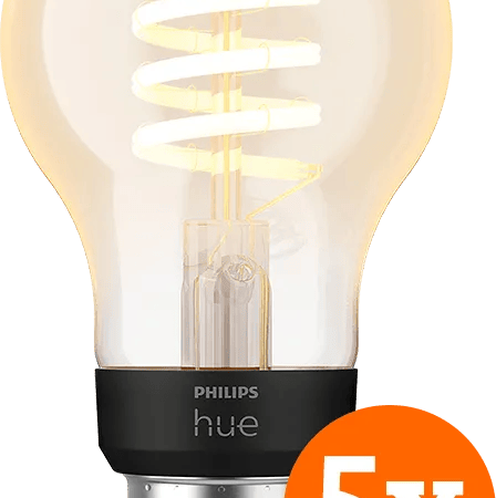 Philips Hue Filamentlamp White Ambiance Standaard E27 5-pack