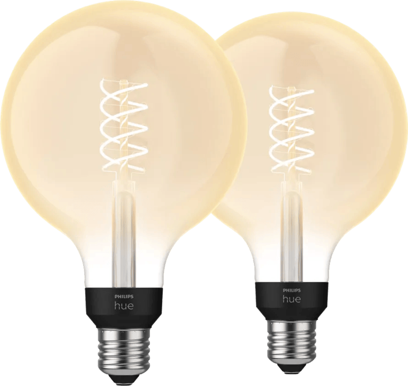 Philips Hue Filamentlamp White Globe XL E27 - 2023 - 2-pack