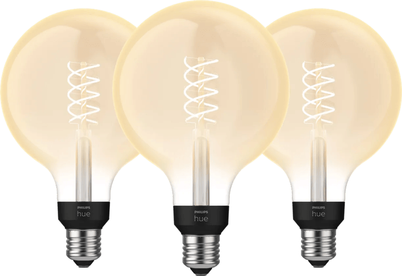 Philips Hue Filamentlamp White Globe XL E27 - 2023 - 3-pack