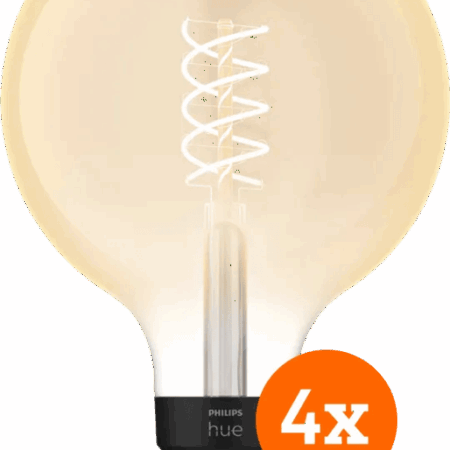 Philips Hue Filamentlamp White Globe XL E27 - 2023 - 4-pack