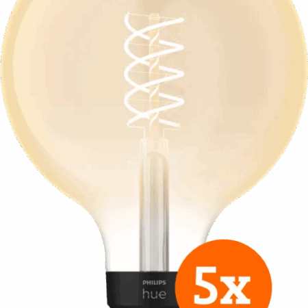 Philips Hue Filamentlamp White Globe XL E27 - 2023 - 5-pack