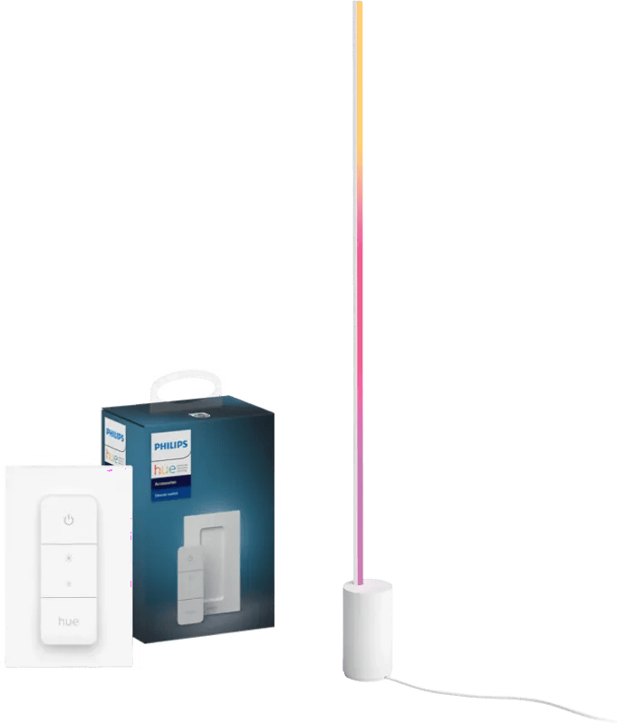 Philips Hue Gradient Signe White and Color Vloerlamp Wit + Dimmer