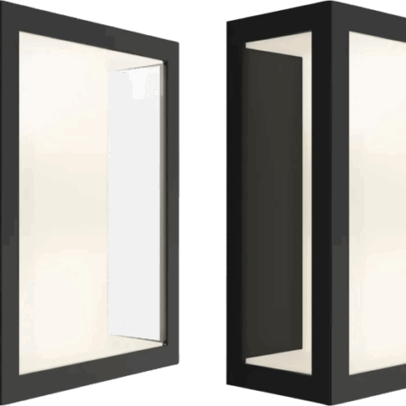 Philips Hue Impress muurlamp White and Color zwart breed duo pack