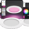 Philips Hue Inbouwspot Slim 3-Pack - White and Color - 170mm - Wit