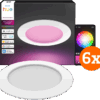 Philips Hue Inbouwspot Slim 6-Pack - White and Color - 170mm - Wit