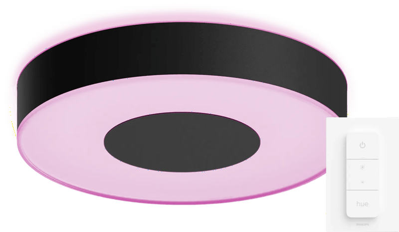 Philips Hue Infuse M plafondlamp White and Color Zwart + dimmer