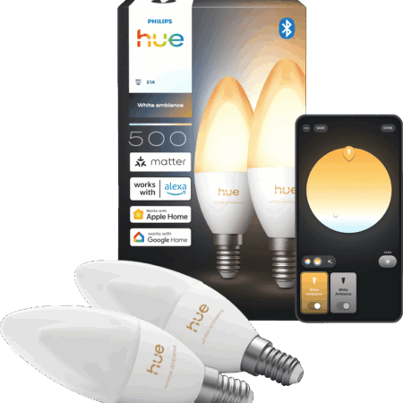 Philips Hue Kaarslamp White Ambiance E14 Duo Pack
