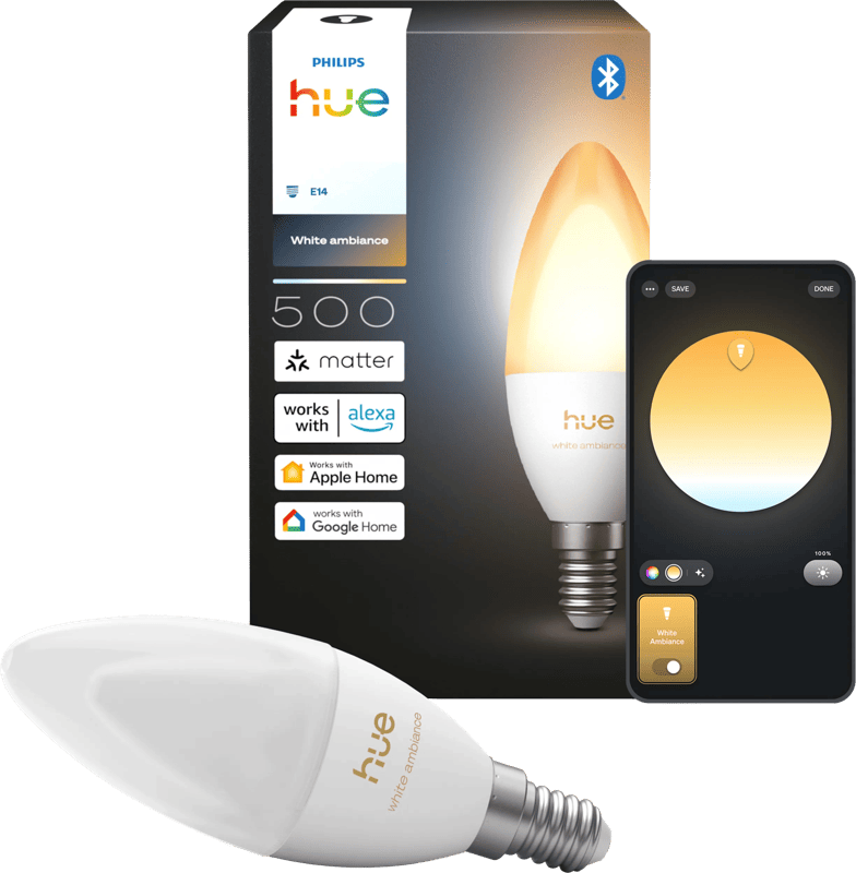 Philips Hue Kaarslamp White Ambiance E14 Losse lamp