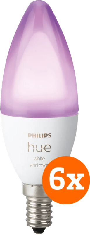 Philips Hue KaarslampWhite and Color E14 6-Pack