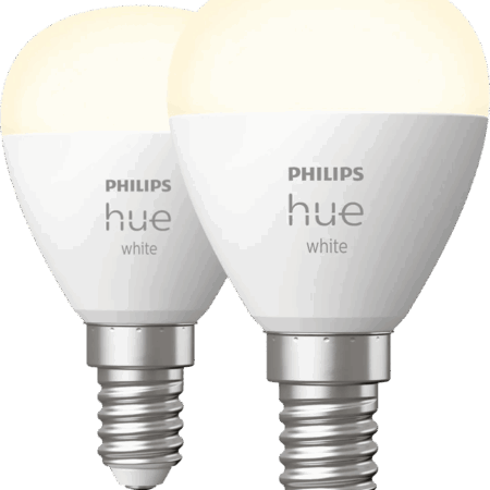 Philips Hue Kogellamp White E14 Duo pack