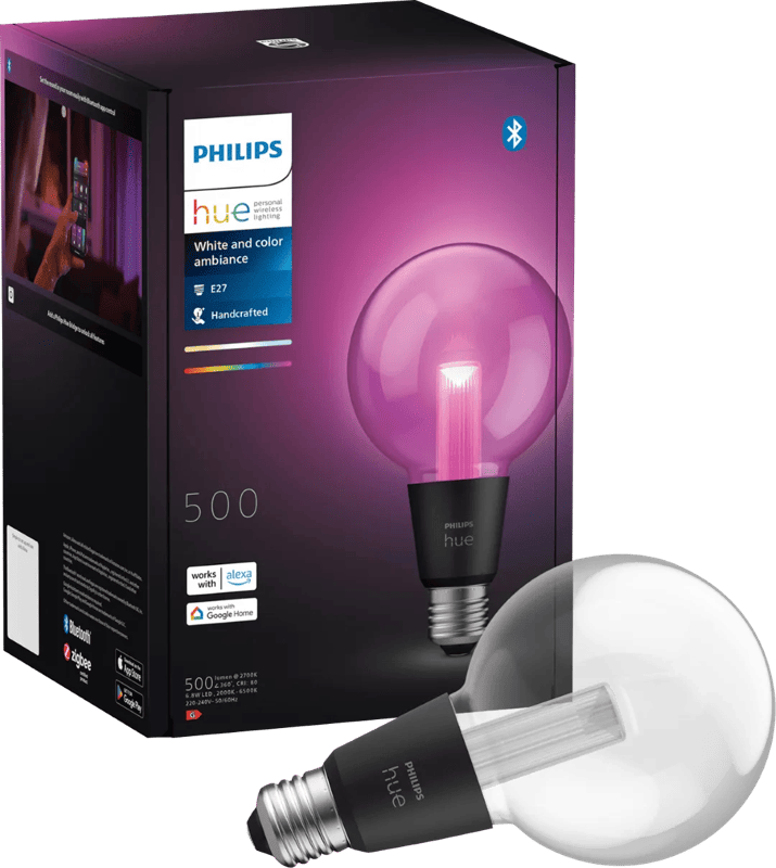 Philips Hue Lightguide Globe White and Color E27