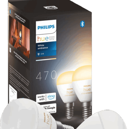 Philips Hue Luster kogellamp White Ambiance E14 2-pack