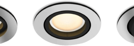 Philips Hue Milliskin inbouwspot White Ambiance - rond - Aluminium - 3-pack