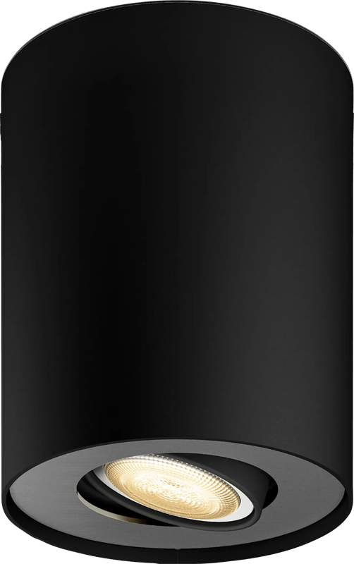 Philips Hue Pillar Opbouwspot White Ambiance - Zwart - 1-spots