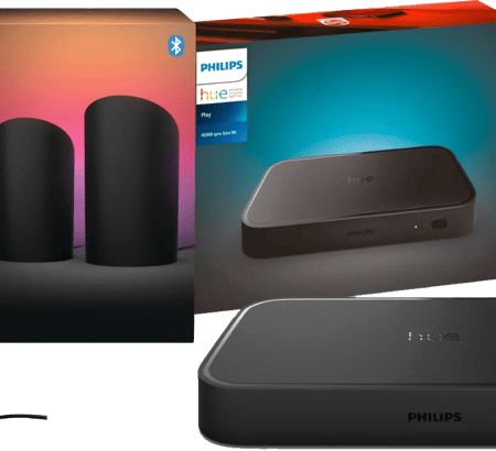 Philips Hue Play Wall Washer Zwart -Duo Pack + HDMI Sync Box 8K
