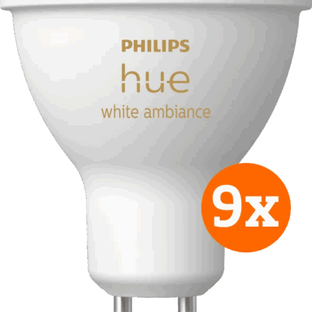 Philips Hue White Ambiance GU10 9-pack
