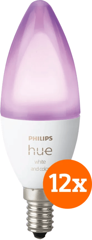 Philips Hue White and Color E14 12-Pack