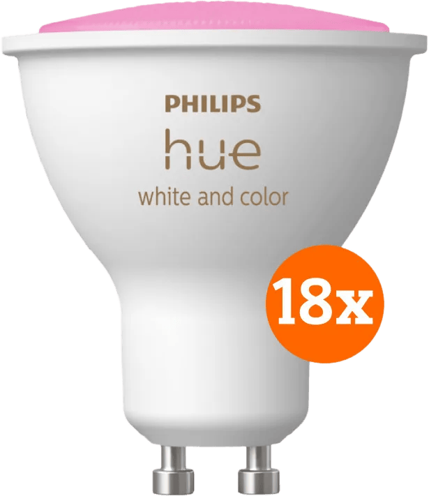 Philips Hue White and Color GU10 18-pack