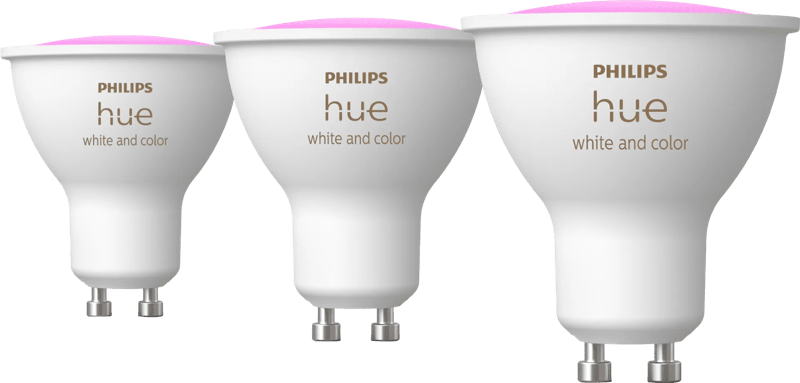 Philips Hue White and Color GU10 3-pack