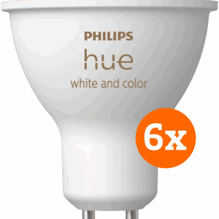 Philips Hue White and Color GU10 6-pack