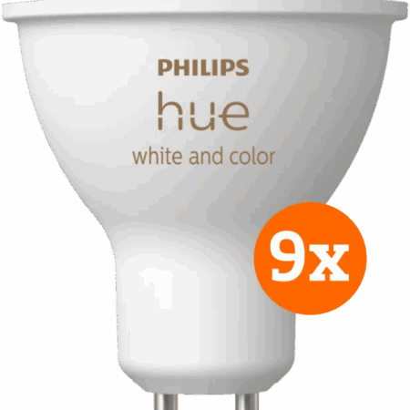 Philips Hue White and Color GU10 9-pack
