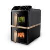 Philips NA462/70 Dual Stack Airfryer Zwart | Philips