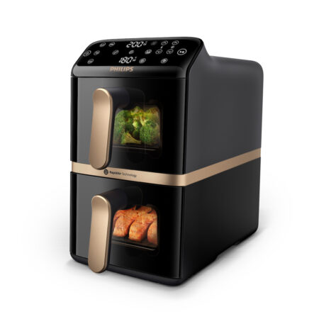Philips NA462/70 Dual Stack Airfryer Zwart | Philips