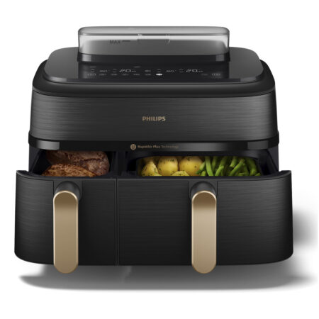 Philips NA552/00 Dual Basket Airfryer Zwart | Philips