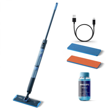 Philips OneUp Series 5000 BXA0109/00 (XV5113/01/00) + extra oranje dweildoek Vloerreiniger Blauw | Philips