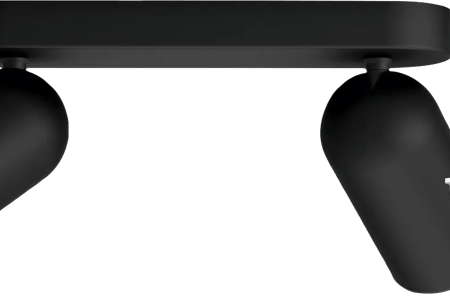 Philips Pongee opbouwspot - 2 spots - zwart + Philips Hue White and Color GU10 (2x)