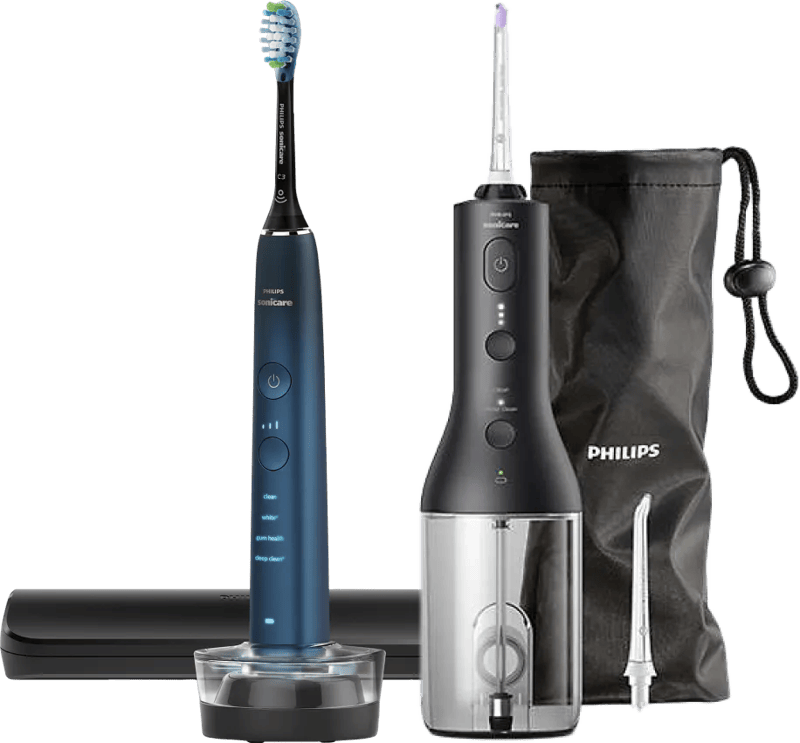 Philips Sonicare DiamondClean 9000 HX9911/88 + Power Flosser Zwart