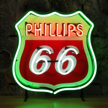 Phillips 66 Neon Verlichting 48 x 50 cm - Groen