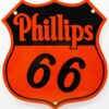 Phillips 66 Oranje Logo Emaille Bord 30 x 28 cm | Phillips 66