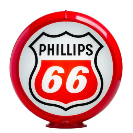 Phillips 66 White Benzinepomp Bol - Glas | Phillips 66