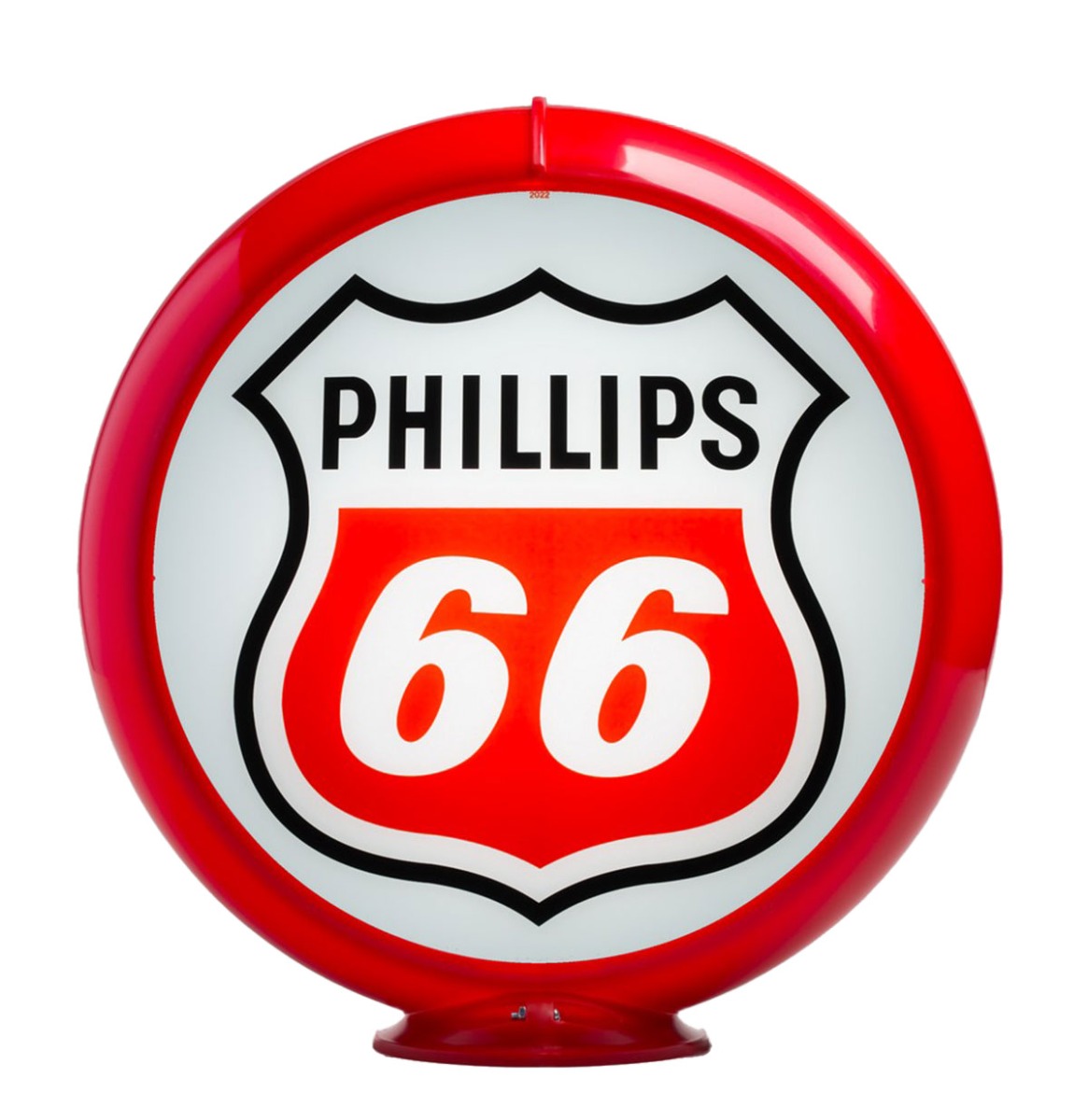 Phillips 66 White Benzinepomp Bol - Glas | Phillips 66